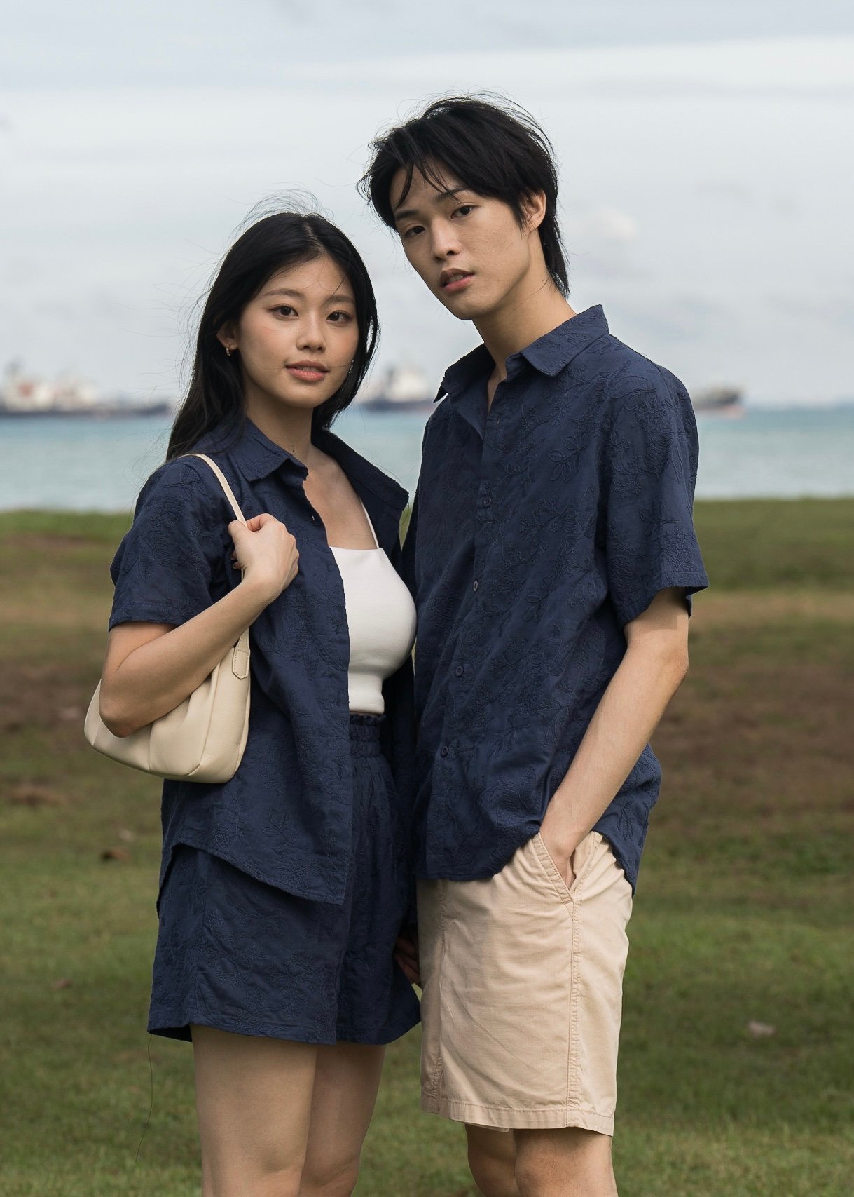 Edison Short Sleeved Shirt (Midnight Blue) 