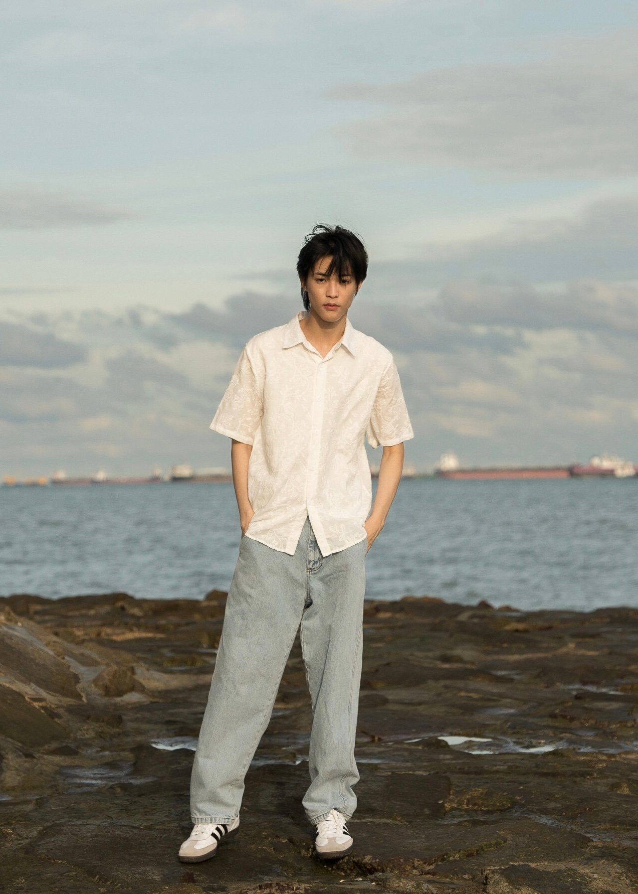 Edison Short Sleeved Shirt (Cotton White)
