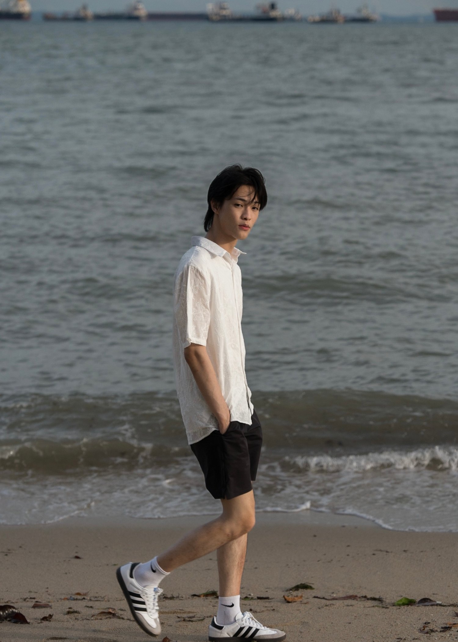 Edison Short Sleeved Shirt (Cotton White)
