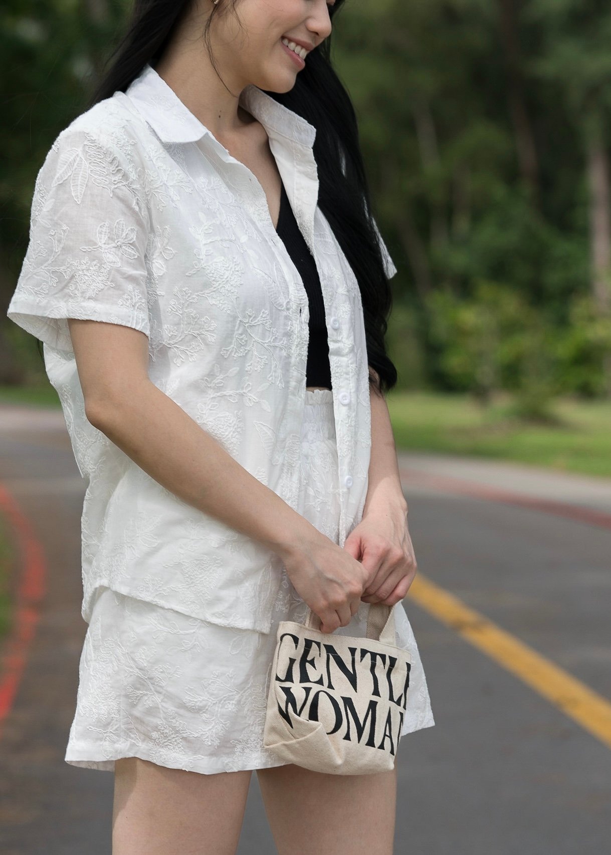 Eden Short Sleeved Shirt (Cotton White) 